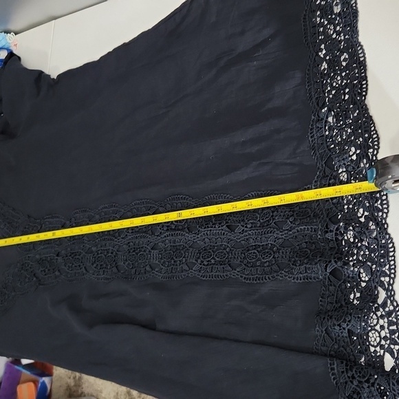 Issac Mizrahi Dress Top Womens Size XXL Lace V Neck Tunic Boho Whimsigoth - Picture 11 of 11